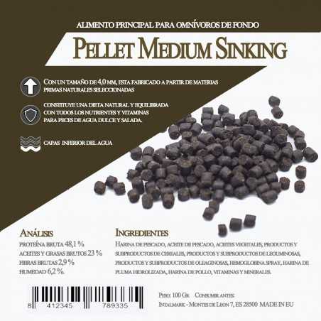 Pellet medium siniking 100gr
